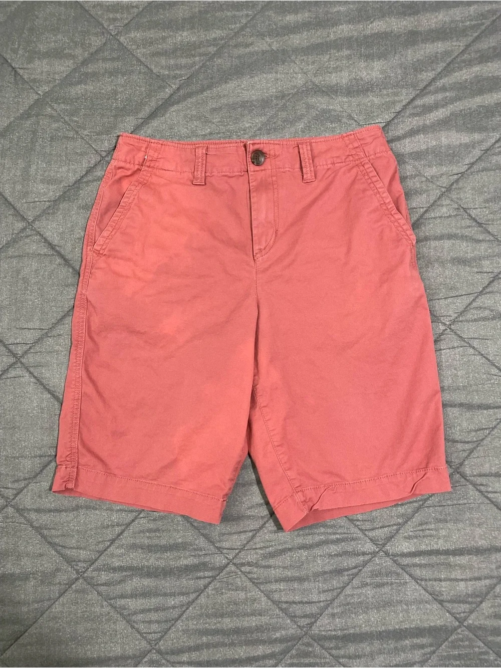 urban pipeline Coral Pink Flat-Front Men's Shorts